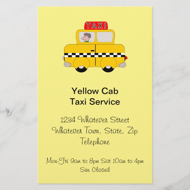 Taxi Company Flyer (Front)