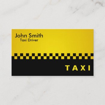 Taxi Driver - Business Cards by Creativefactory at Zazzle
