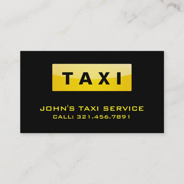Taxi Driver - Business Cards (Front)