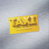 Taxi Driver / Cab Service Business Card Magnet (In Situ)