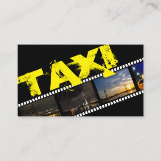 Taxi driver cabdriver transporter city chauffeur business card