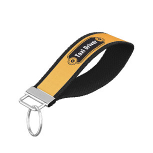 TAXI DRIVER - DIY: Add your own Backg. & Text Wrist Keychain