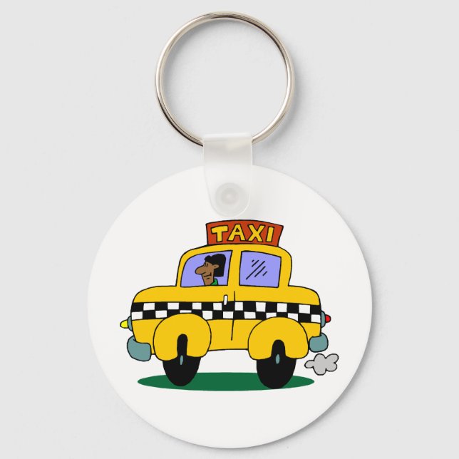 Taxi Driver Keychain (Front)