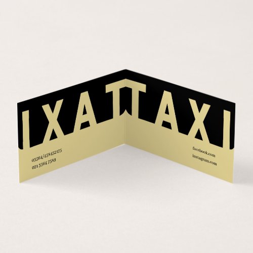 Taxi Driver Light Yellow  Business Card
