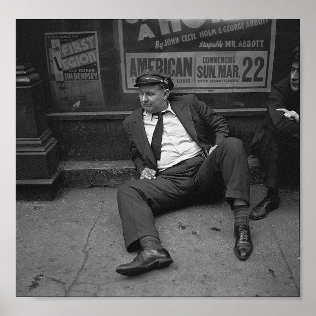 Taxi Driver on St. Louis Riverfront Poster (Front)