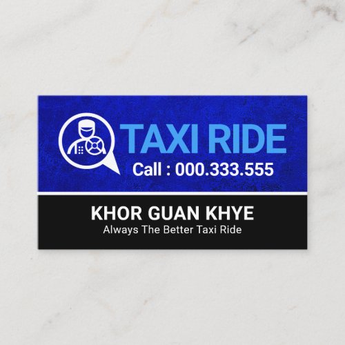 Taxi Driver Speech Box Cabbie Business Card