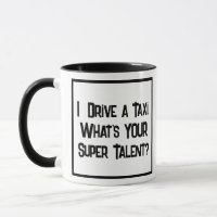 Taxi Driver Super Talent. Two Tone Coffee Mug