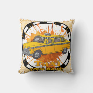 Taxi Driver Throw Pillow