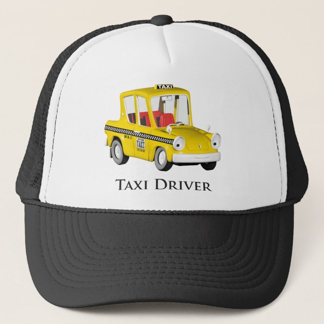 Taxi Driver Trucker Hat (Front)
