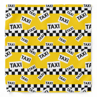 Taxi Driver Yellow Cab Patterned