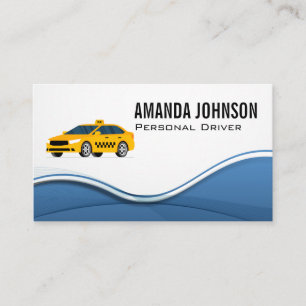 Taxi Driving Logo Business Card