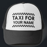 Taxi For Your Name Trucker Hat<br><div class="desc">Taxi For Your Name</div>