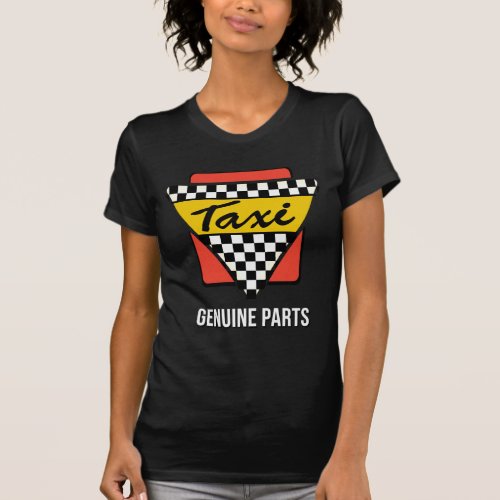 Taxi _ Genuine Parts womens full color on black T_Shirt