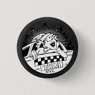 Taxi Girl Button