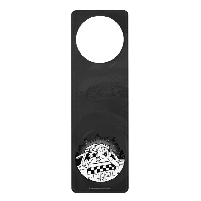 Taxi Girl Door Hanger (Front)