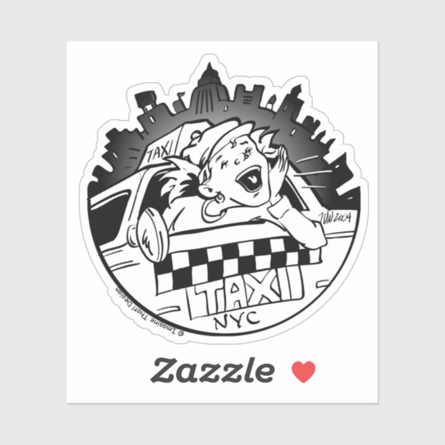 Taxi Girl Sticker (Sheet)