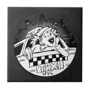 Taxi Girl Tile