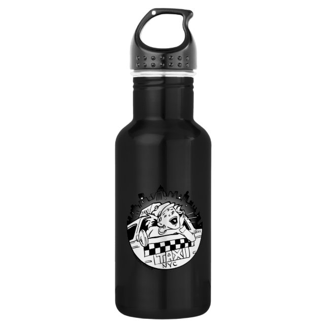 Taxi Girl Water Bottle (Front)