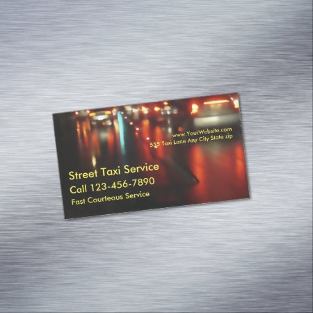 Taxi Magnetic Business Card