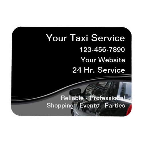 Taxi Magnetic Business Cards Magnet