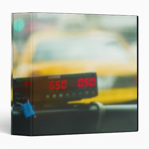 Taxi Meter 3 Ring Binder