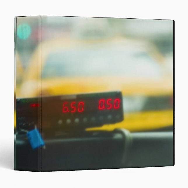 Taxi Meter 3 Ring Binder (Front/Spine)
