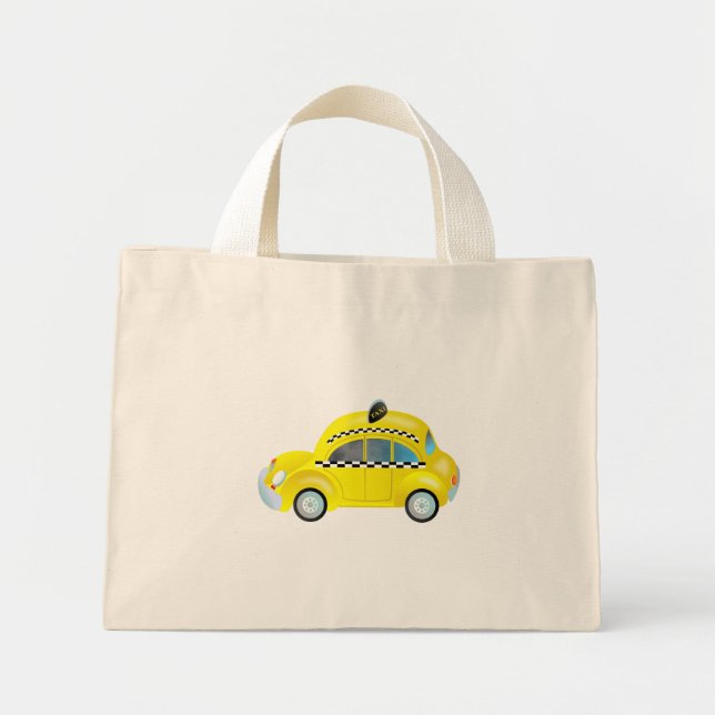 Taxi Mini Tote Bag (Front)