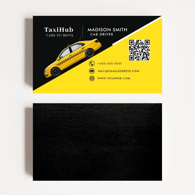 Taxi modern minimalist business card (Creator Uploaded)