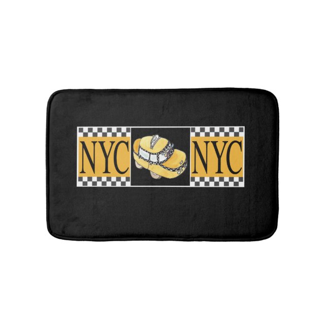 Taxi NYC Bath Mat (Front)