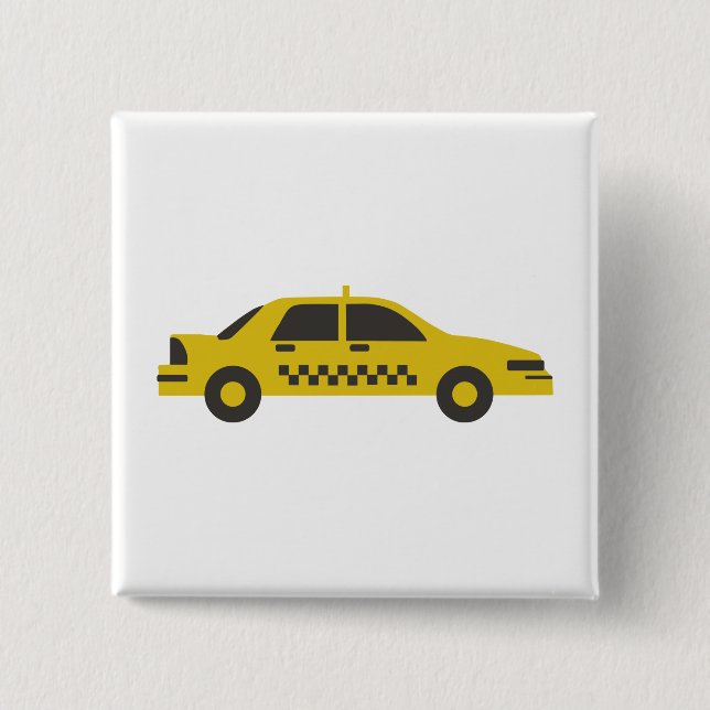 Taxi Pinback Button (Front)