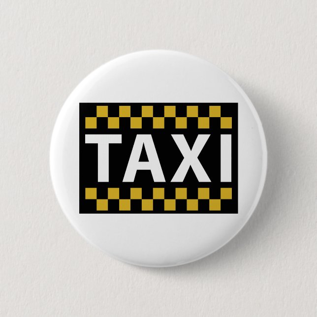 Taxi Pinback Button (Front)