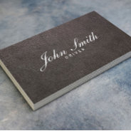 Taxi Service Elegant Leather Professional Driver Business Card at Zazzle