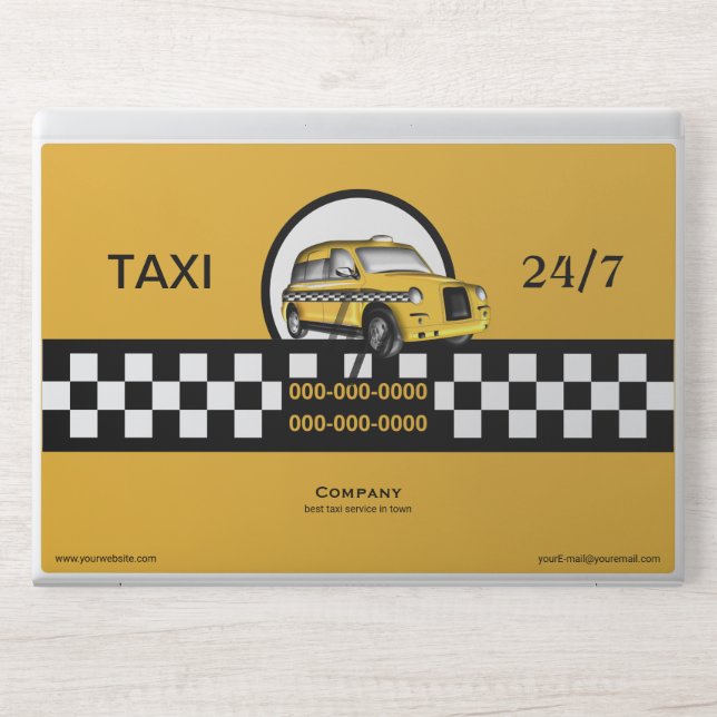 Taxi Service HP Laptop Skin (Front)
