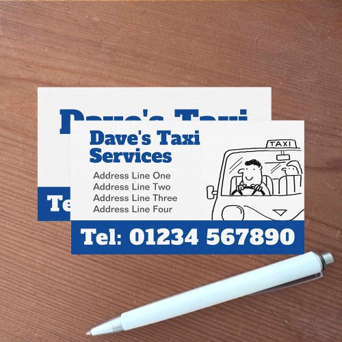 Taxi Services Taxi Driver Business Card