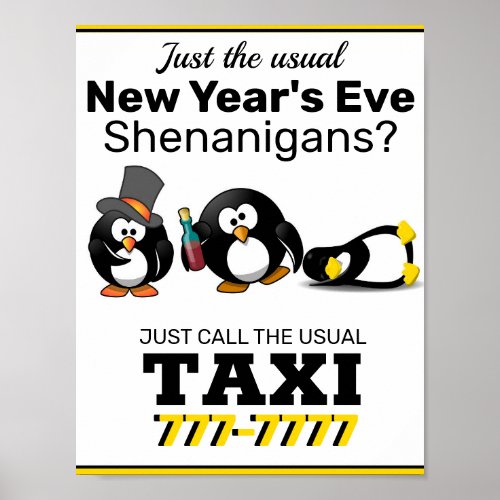 Taxi Sign for Bars