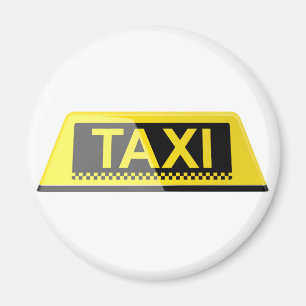 Taxi sign magnet