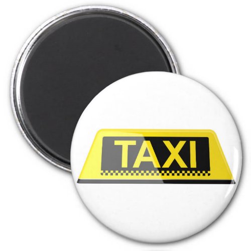Taxi sign magnet