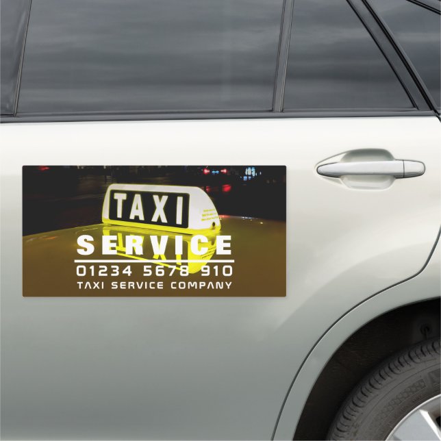 Taxi Sign Reflection, Taxi Cab Firm (In Situ)