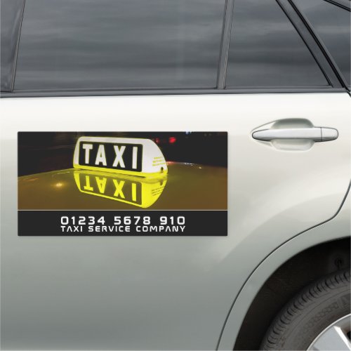 Taxi Sign Taxi Cab Firm Car Magnet