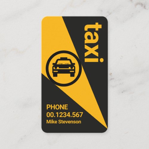 Taxi Spotlight Cab Driver Business Card