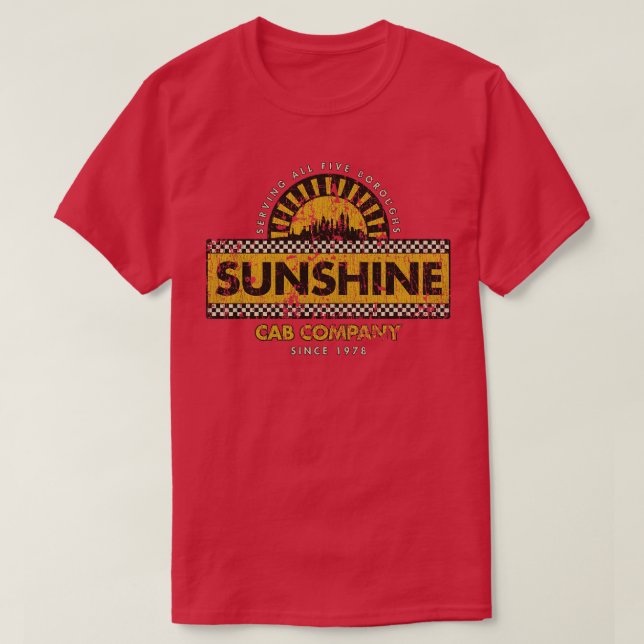 Taxi Sunshine Cab Company 1978  T-Shirt (Design Front)