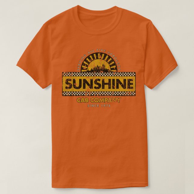 Taxi Sunshine Cab Company 1978  T-Shirt (Design Front)