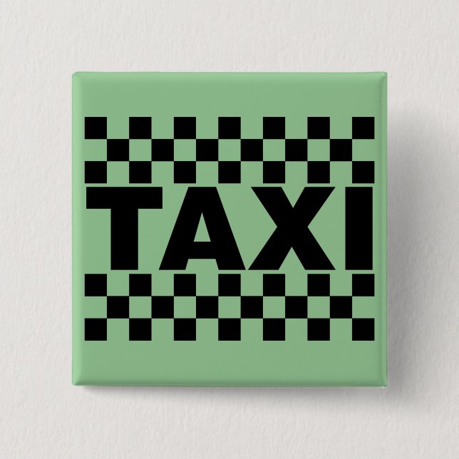 Taxi ~ Taxi Cab ~ Car For Hire Button (Front)