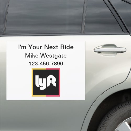 Taxi Transport Car Service Advertising Car Magnet