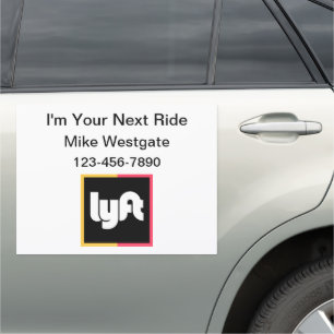 Taxi Transport Car Service Advertising Magnet