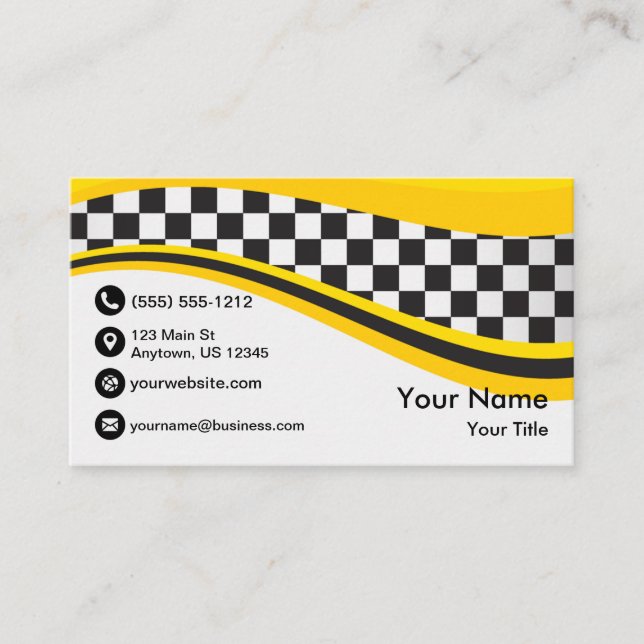 Taxi Wave Business Card (Front)