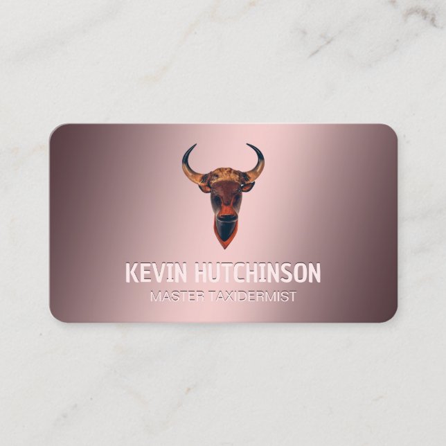 Taxidermist Business Card (Front)
