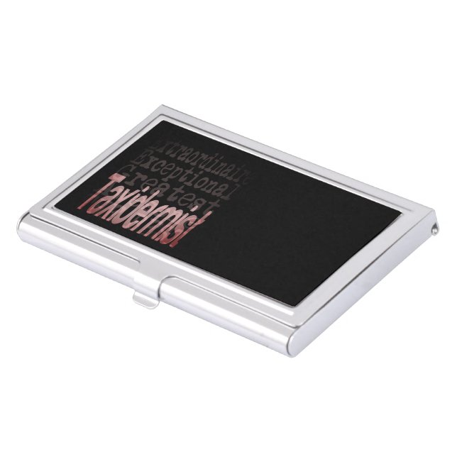 Taxidermist Extraordinaire Business Card Case (Front)