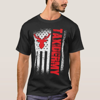 Taxidermist US Flag Deer Taxidermy T-Shirt