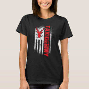 Taxidermist US Flag Deer Taxidermy T-Shirt